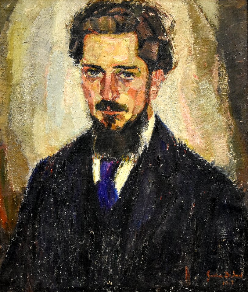Gustave De Smet (1877-1943) Portret van Leo Van Puyvelde (1917) MSK Gent 22-10-2017 11-39-22