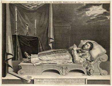 Doodsbed van Joannes Banning Wuytiers, pastoor te Amsterdam. NL-HlmNHA 1477 53009806
