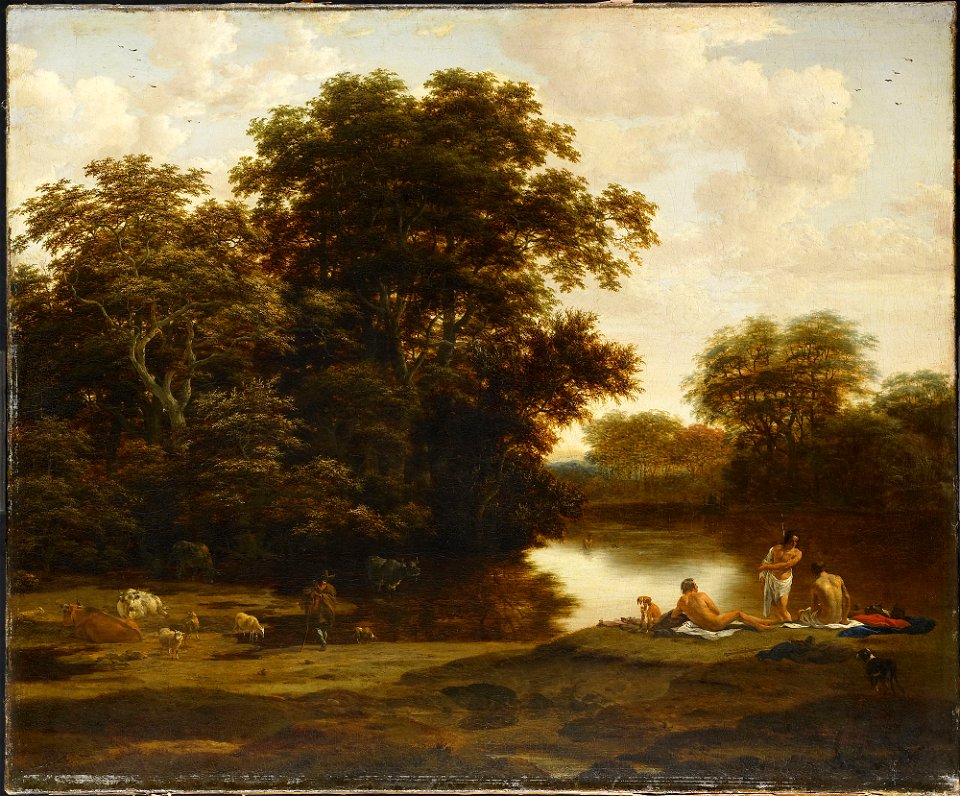 Joris van der Haagen-Landschap met baders