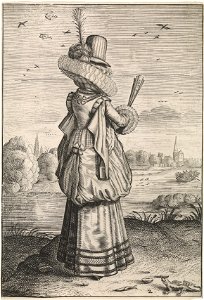 Habitus et cultus Matronarum Nobilu et Rusticarum - Woman in the mode of ca. 1620