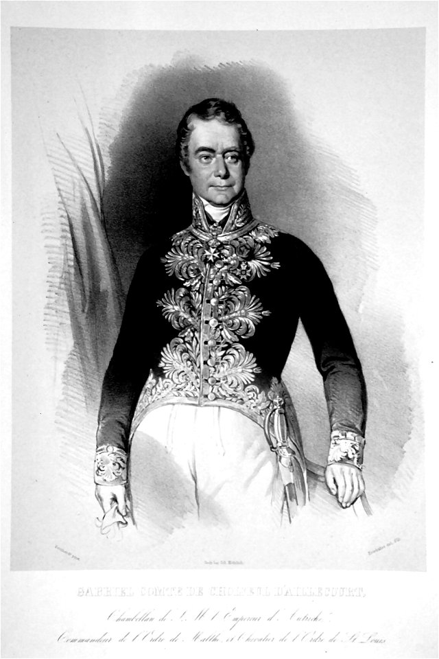 Gabriel Choiseuil d'Aillecourt Litho