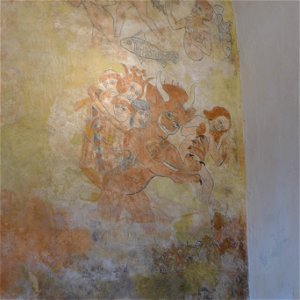 Eglise de Montaner - jugement dernier (détail)
