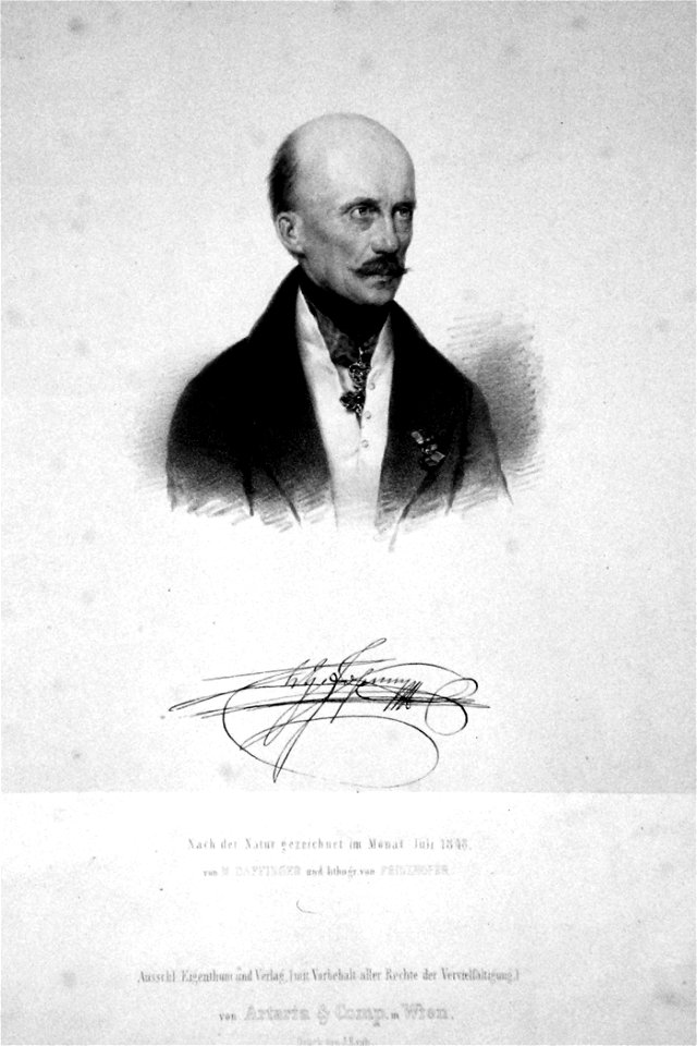 Erzherzog Johann Prinzhofer Litho