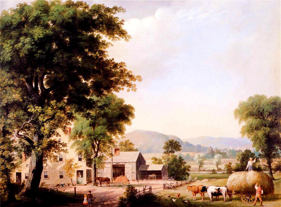 George Henry Durrie - Haying at Jones Inn