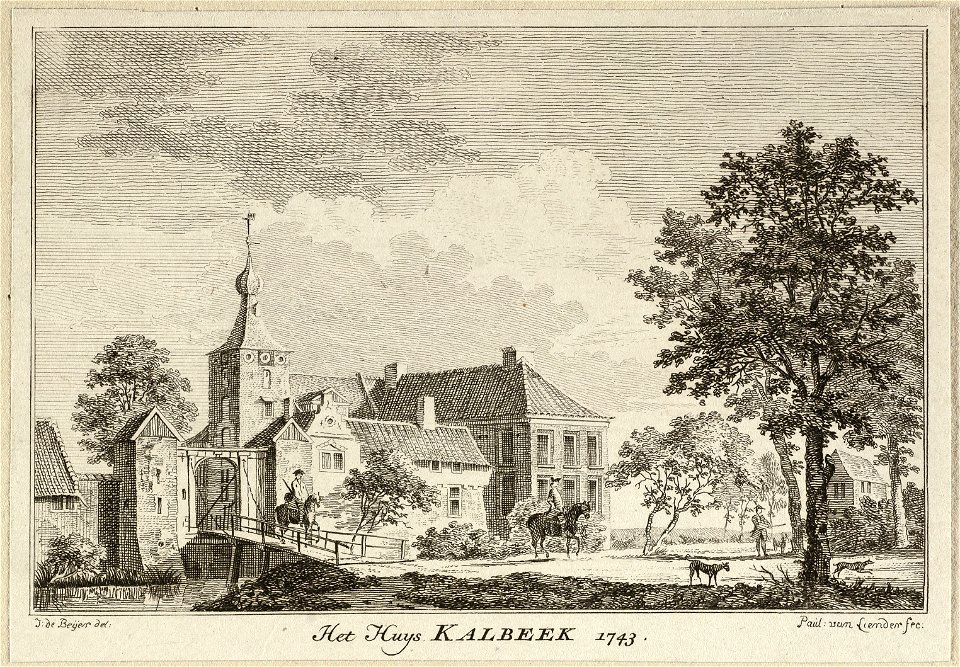 Gezicht op Gezicht op Huis Kalbeek, 1743. NL-HlmNHA 1477 53009662