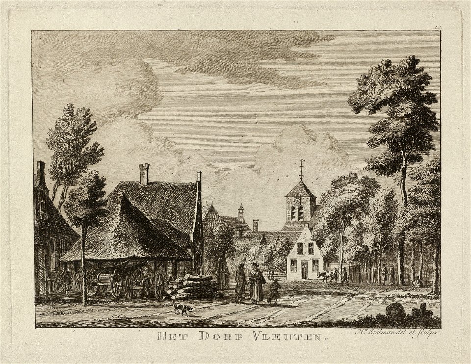 Gezicht op Het dorp Vleuten. NL-HlmNHA 1477 53011969