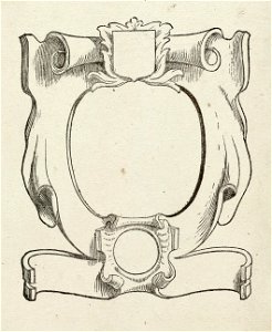 Een rolwerkcartouche met blanco velden. NL-HlmNHA 1477 53010292