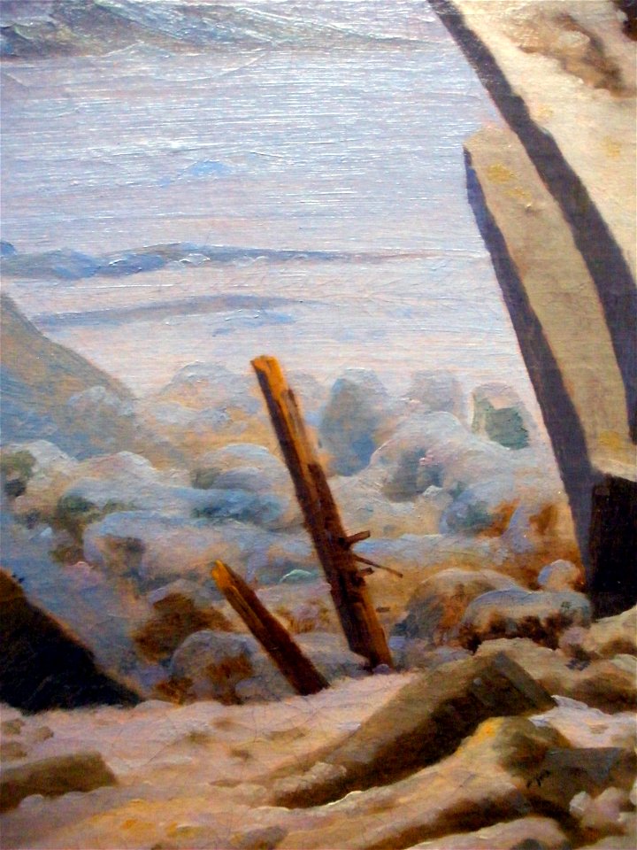 Eismeer CDFriedrich Detail