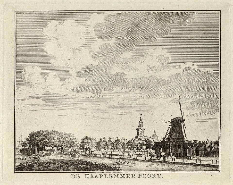 Gezicht op de Haarlemmerpoort. NL-HlmNHA 1477 53011903
