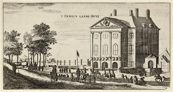 Gezicht op het Gemeenlandshuis van Rijnland, Huis Zwanenburg te Halfweg. NL-HlmNHA 1477 53011259