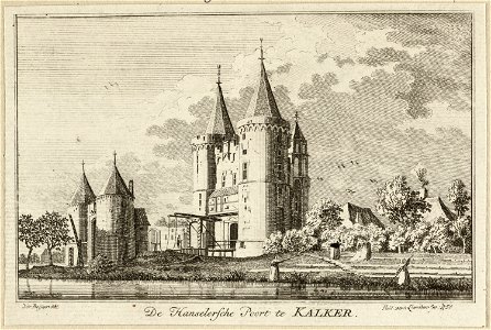 Gezicht op de Hanselersche poort te Kalkar. NL-HlmNHA 1477 53009615