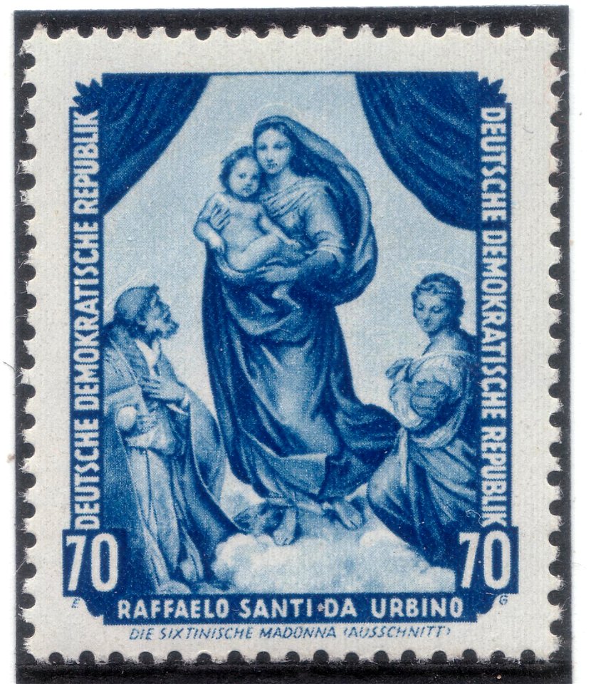GDR-stamp Raffael 1955 Mi. 509