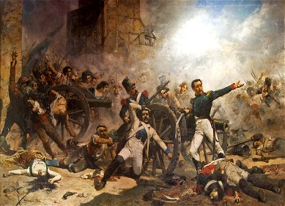 El Dos de Maig. Defensa del Parque de Artilleria de Monteleón, en Madrid, el día Dos de Mayo de 1808.