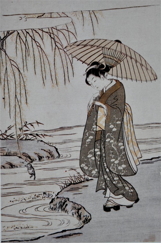 Egoyomi de Harunobu (avec mitate)