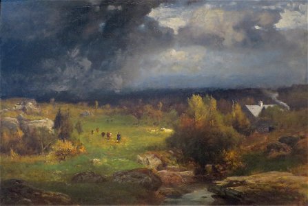 George Inness - 'Close of a Stormy Day', c. 1881-82, High Museum