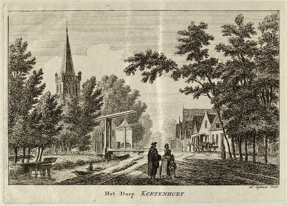 Gezicht op het dorp Kortenhoef. NL-HlmNHA 1477 53011919