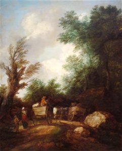 Landscape with Country Carts by Thomas Gainsborough, c. 1784-1785