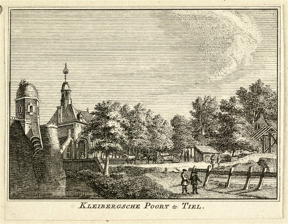 Gezicht op de Kleibergse poort te Tiel. NL-HlmNHA 1477 53009611