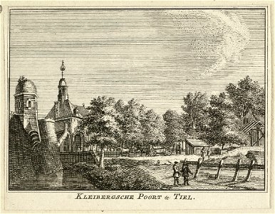 Gezicht op de Kleibergse poort te Tiel. NL-HlmNHA 1477 53009611
