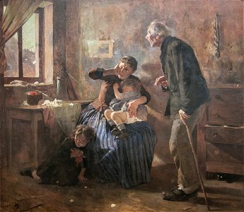 El Granizo de Reims 1886 by Arturo Michelena