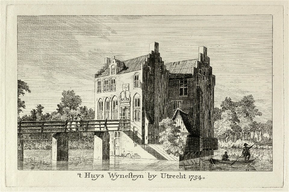 Gezicht op 't Huys Wynesteyn by Utrecht.. NL-HlmNHA 1477 53011978