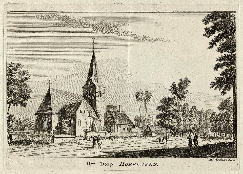 Gezicht op de kerk in Hoevelaken. NL-HlmNHA 1477 53012012