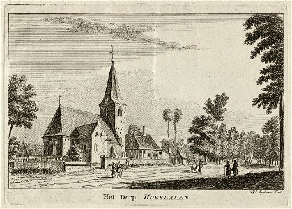 Gezicht op de kerk in Hoevelaken. NL-HlmNHA 1477 53012012