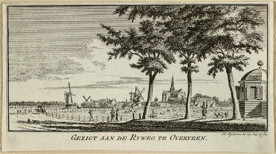 Gezicht op Haarlem vanuit Overveen. NL-HlmNHA 1477 53011851