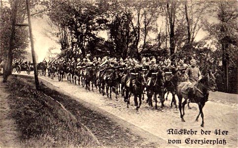 Feld-Artillerie-Regiment 41, Glogau, Postkarte von 1913. Free illustration for personal and commercial use.