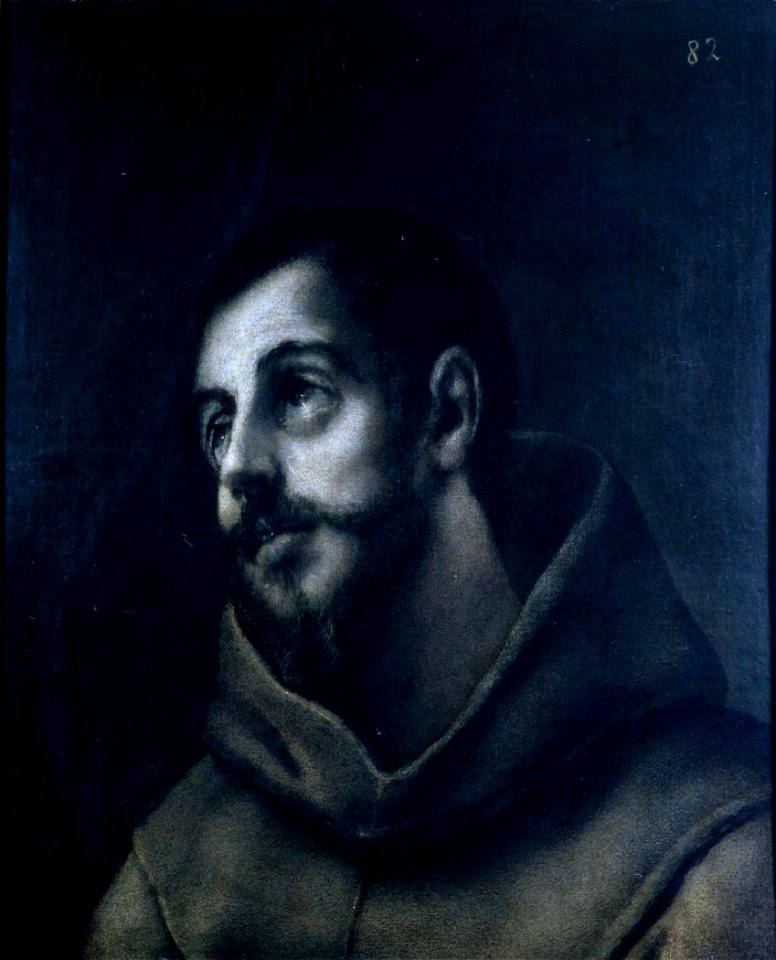 El Greco - Head of St. Francis MLGMF01516