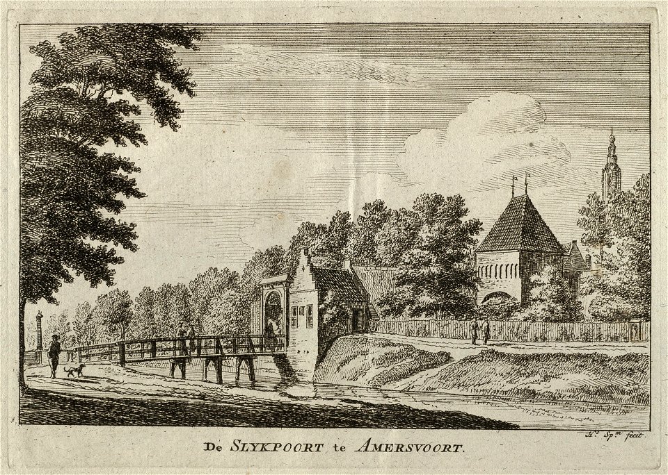 Gezicht op De Slykpoort te Amersvoort. NL-HlmNHA 1477 53011916