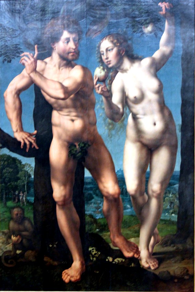 1525 Gossaert Der Sündenfall anagoria