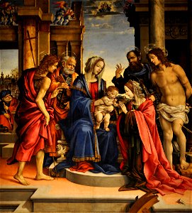 Filippino Lippi (ca. 1457–1504) - Mystiek huwelijk van de heilige Catharina (1501) - Bologna San Domenico - 25-04-2012 15-19-08