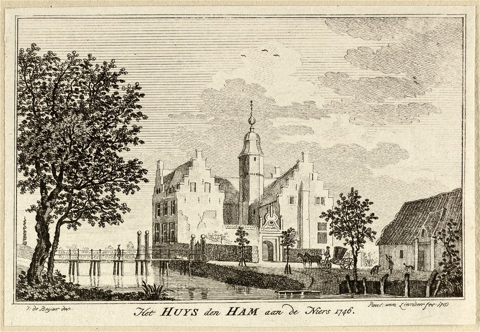 Gezicht op het Huis den Ham aan de Niers. NL-HlmNHA 1477 53009606