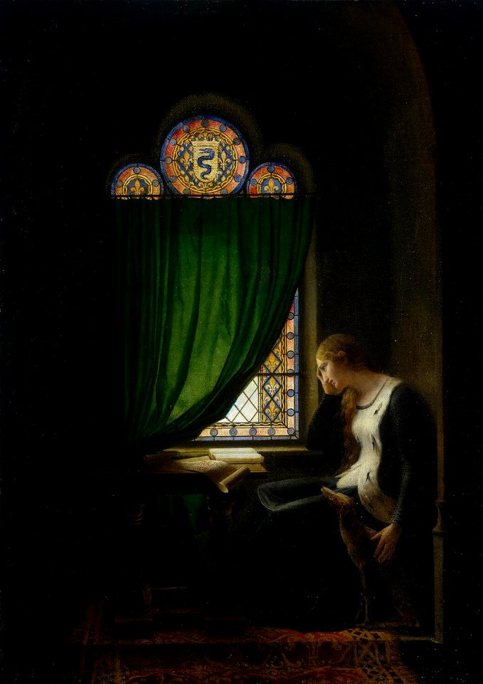 Fleury-François Richard - Valentine of Milan Mourning her Husband, the Duke of Orléans