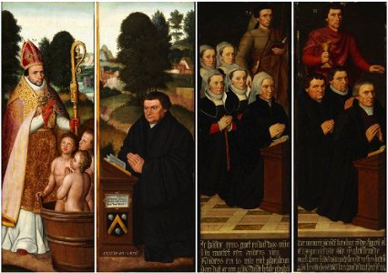 Gillis Claeissens - Triptych for de Kerchove family