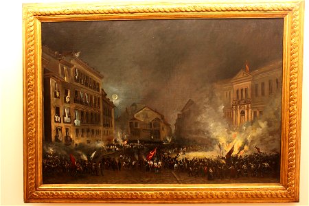Episodio de la revolución de 1854 en la Puerta del Sol