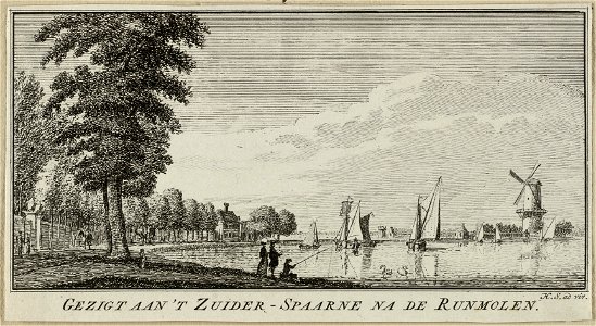 Gezicht op het Zuider Buiten Spaarne. NL-HlmNHA 1477 53011855