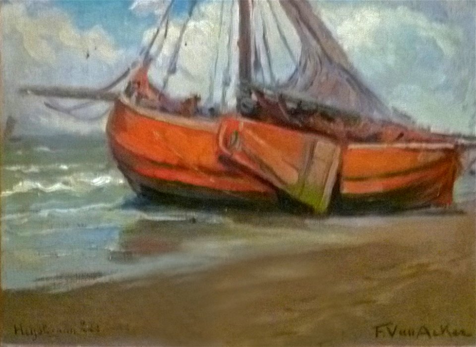 Florimond Van Acker - Vissersboten te Heist