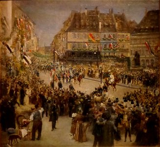 Entrée du Kaiser à Strasbourg après la parade (2)