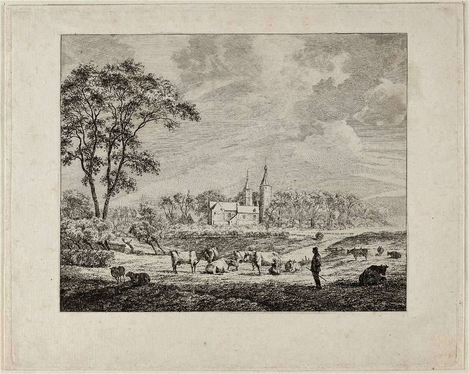 Gezicht op het Oude Slot te Heemstede. NL-HlmNHA 1477 53010865