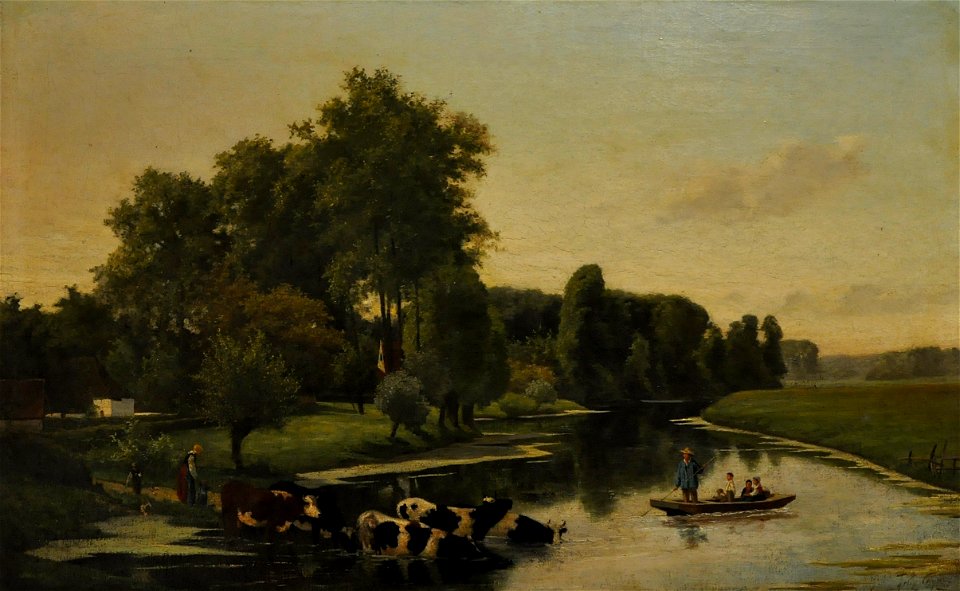 Felix Cogen (1838-1907) - De Leie te Deurle - Museum Gevaert-Minne 29-5-2013 14-38-56