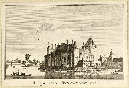 Gezicht op het Kasteel Boetzelaer nabij Kalkar. NL-HlmNHA 1477 53009608