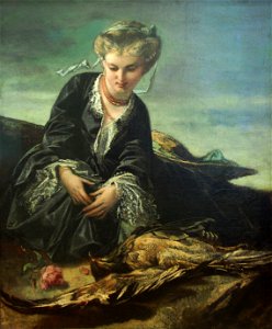 Feuerbach Anselm Mädchen m Vogel 01