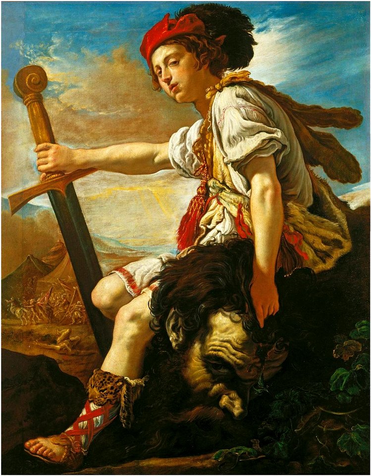 FETTI, Domenico - David with the head of Goliath (1620)