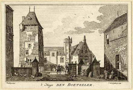 Gezicht op het Kasteel Boetzelaer nabij Kalkar. NL-HlmNHA 1477 53009607