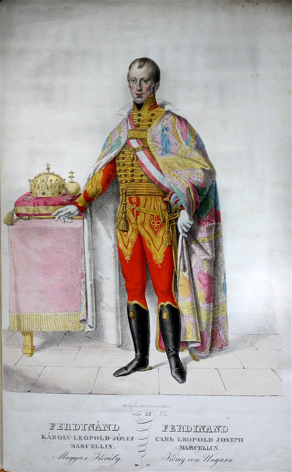 Ferdinand I von Österreich Litho