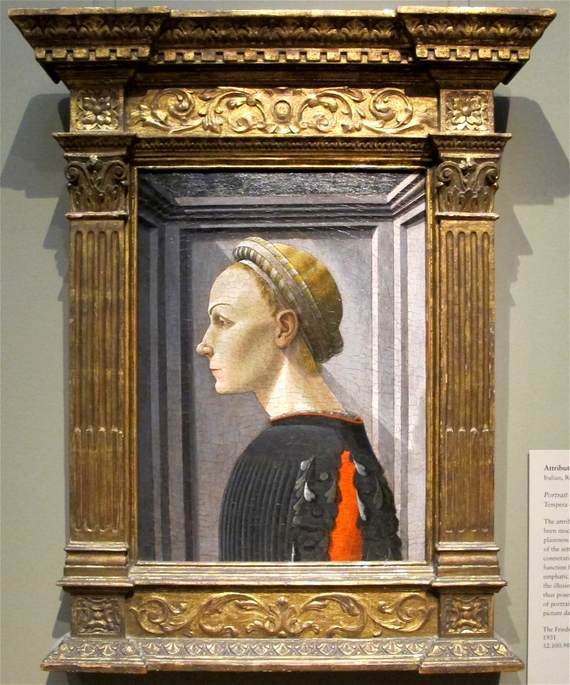 Giovanni di franco (attr.), ritratto femminile, 1445-50 ca.