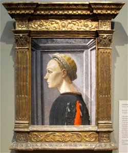 Giovanni di franco (attr.), ritratto femminile, 1445-50 ca.