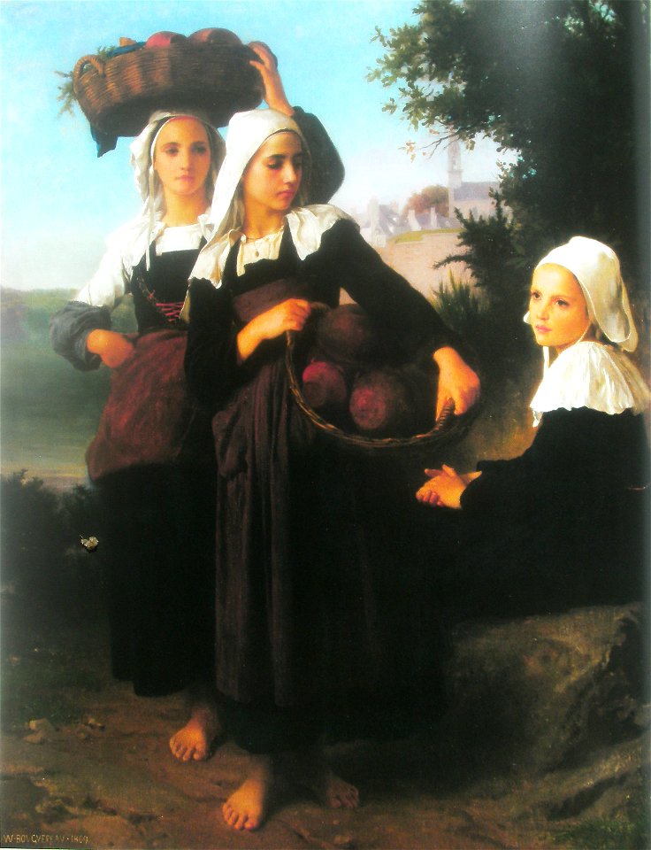 Fillesfouesnantrevenant W-A Bouguereau